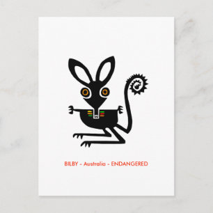 Hand - Aussie-vilda djur - marsupial - Vykort