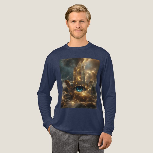 HAND AV FATIMA – HAND AV HAMSA – ZEN BUDDHISM T SHIRT (Hel framsida)