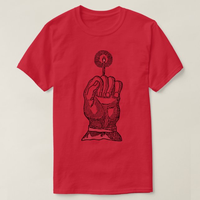Hand av Glory Macabre Fläkt Art1 T Shirt (Design framsida)