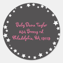 Hand av Gud Hemsa Returadress Sticker