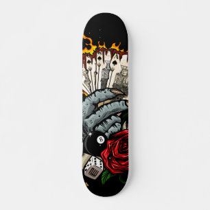 Hand av kort mini skateboard bräda 18,5 cm