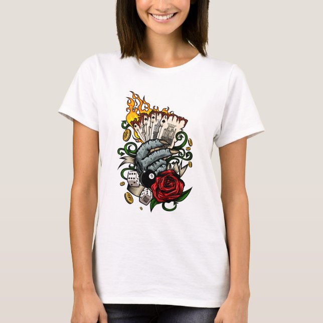 Hand av kort t shirt (Framsida)