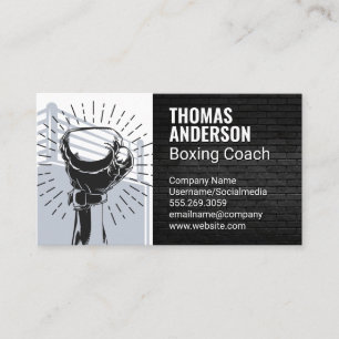 Hand Boxing Glove Boxing Ring Visitkort