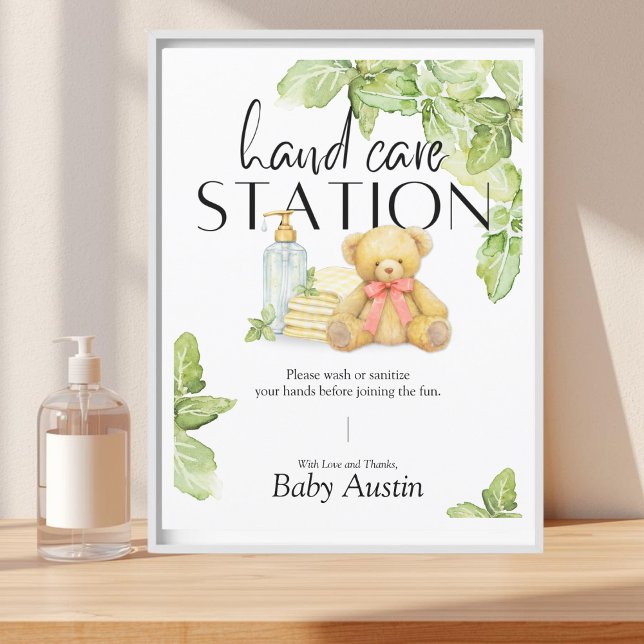 Hand Care Station Sign (Skapare uppladdad)