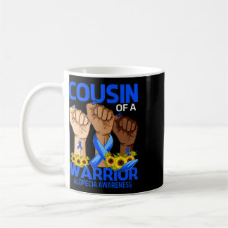 Hand Cousin Of A Warrior Alopecia Awareness Sunflo Kaffemugg