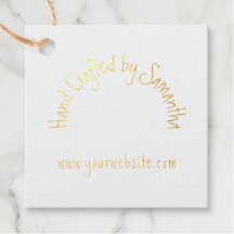 Hand Craft Typography Namn Logotyp webbplats tack