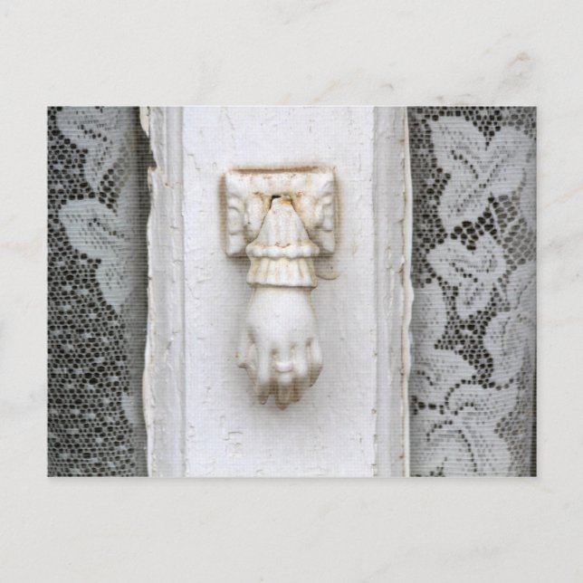 Hand Door Knocker på Canyon Road, Santa Fe Vykort (Framsida)