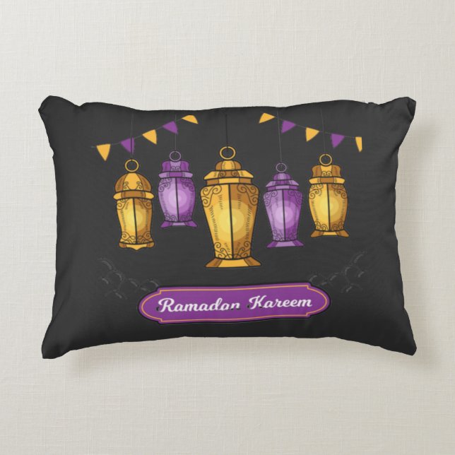 hand-dragen-ramadan-kareem- T-Shirt Keychain Prydnadskudde (Framsidan)