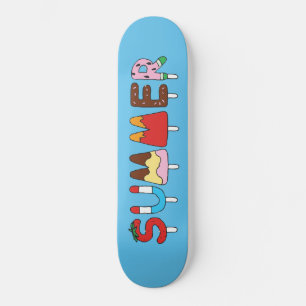 Hand Draw MultiColor Snap Kids Popsicles Mini Skateboard Bräda 18,5 Cm