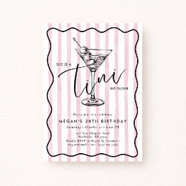 Hand Drawn A Tini Bit Older 30’s Birthday Party  Inbjudningar