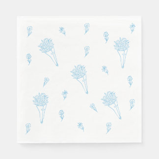 Hand Drawn Baby in Bloom Farmer Market Baby Shower Pappersservett