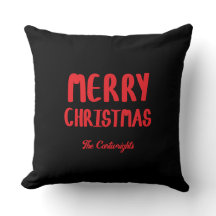 Hand-drawn Block Letters Merry Christmas Greeting