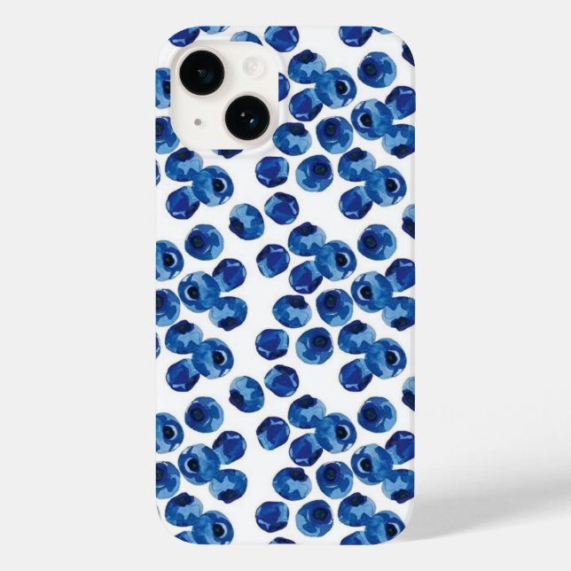 Hand Drawn Blue Berry Fruit Case (Baksida)