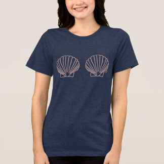 Hand-drawn Cheeky Clam Shells T Shirt