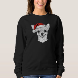 Hand-Drawn Chihuahua Christmas Custom Name Dog T Shirt