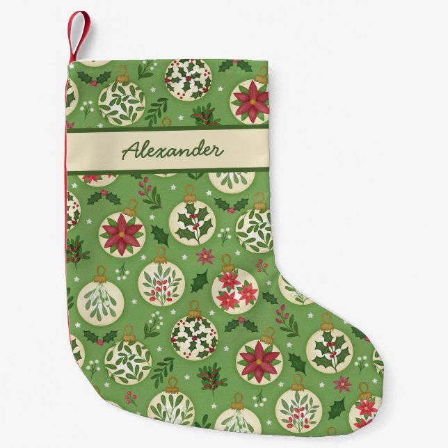 Hand Drawn Christmas Ornaments  Christmas Stocking Liten Julstrumpa (Framsidan)