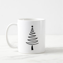 Hand Drawn christmas tree Kaffemugg