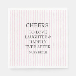 Hand Drawn Doodle Bridal Shower Pink Pappersservett