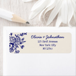 Hand Drawn Doodles Wedding Return Address Returadress Etikett