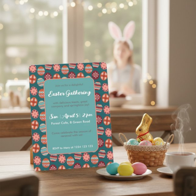 Hand Drawn Easter Brunch Invitation  Inbjudningar (Skapare uppladdad)