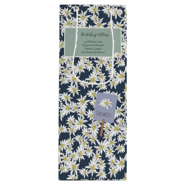 Hand Drawn Edelweiss Elegant Vineyard Boutique (Framsidan)