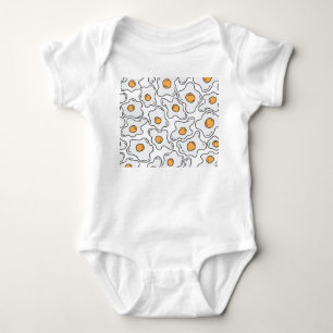Hand-Drawn Eggs Roligt Sömlös Mönster T Shirt