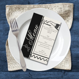 Hand Drawn Elegant Simple Black & White Wedding  Flygblad