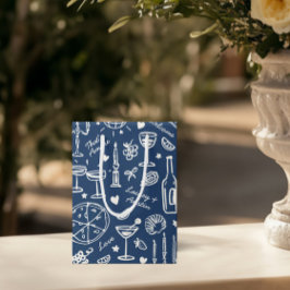 Hand Drawn Illustrated Bröllop Welcome Gift Bags