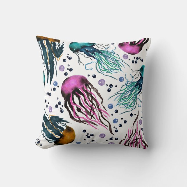 Hand drawn illustration. Seamless pattern. Digital Kudde (Framsida)