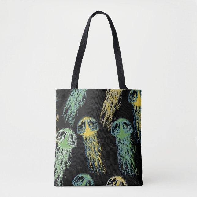 Hand drawn jellyfish texture. Raster hand drawn wa Tygkasse (Framsida)