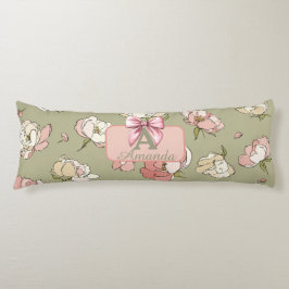 Hand-Drawn Peony Mönster Kroppskudde