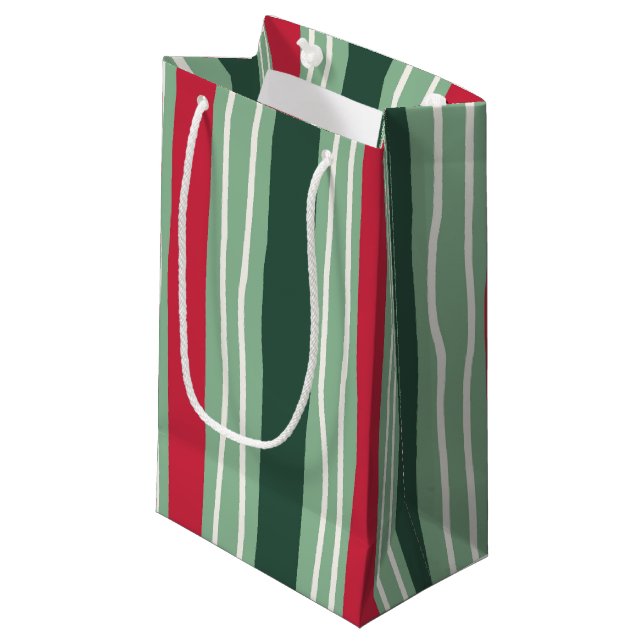 Hand Drawn Red and Green Striped Holiday (Framsidan Vinklad)