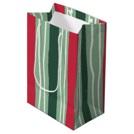 Hand Drawn Red and Green Striped Holiday