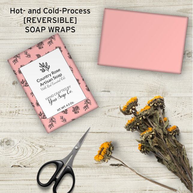 🌹 Hand-Drawn Ro & Löv  Soap Wraps (🌹🌿 Hand-Drawn Roses & Leaves Blush Soap Wraps
)