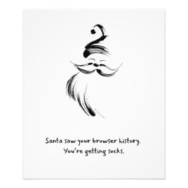 Hand-Drawn Santa Claus quote Fototryck