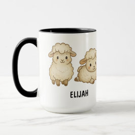 Hand Drawn Sheep Custom Cute Mugg