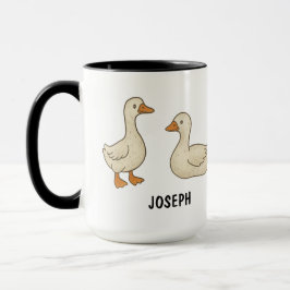 Hand Drawn Silly Goose Custom Cute Mugg
