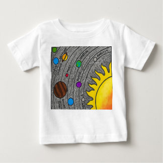 Hand-Drawn Solar System Art – Colorful Space Learn T Shirt