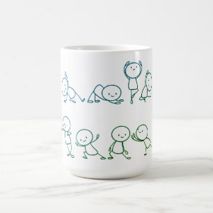 Hand-Drawn Stickman Collection Coffee Mugg