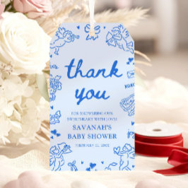 Hand Drawn Valentine Little Sweetheart Baby Shower Presentetikett