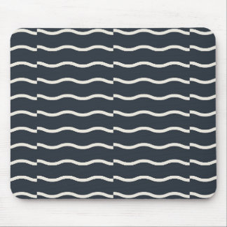 Hand-Drawn Wavy Ticking Stripe | Deep Charcoal  Musmatta