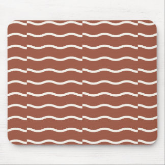 Hand-Drawn Wavy Ticking Stripe | Rust Sienna Musmatta