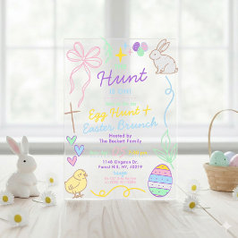 Hand Drawn Whimsical Doodles Easter Party