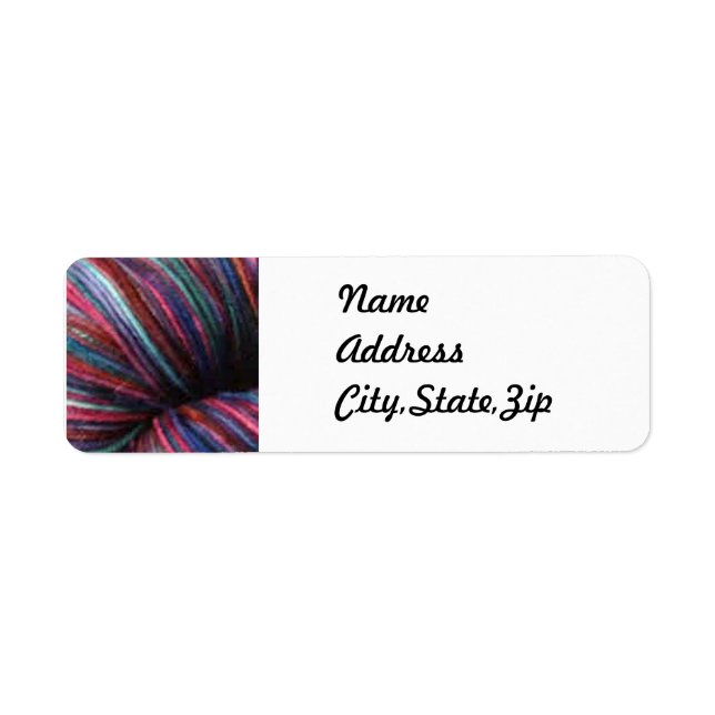 Hand Dyed Yarn Return-adressetikett Returadress Etikett (Framsidan)