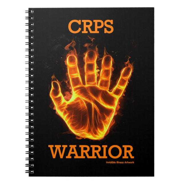 Hand/flamma...CRPS Anteckningsbok (Framsidan)