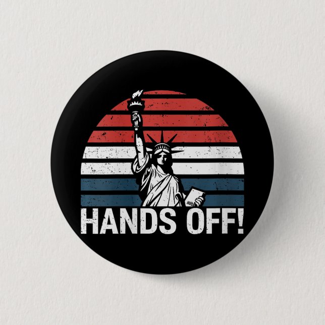 Hand för Frihetsgudinnan av motståndsförmåga mot d Knapp (Framsida)