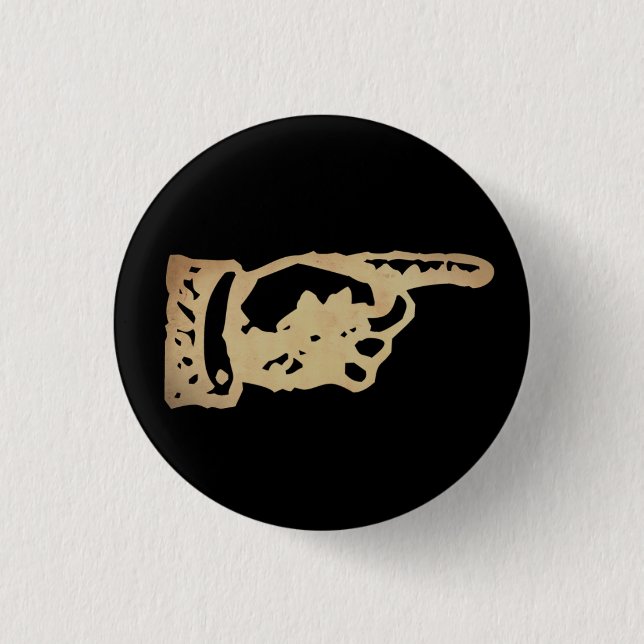 Hand för vintage - mörk knapp (Framsida)