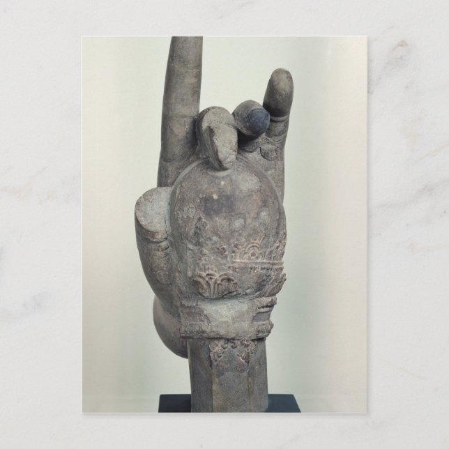 Hand från en kolossal staty av Shiva, från Koh Vykort (Framsida)