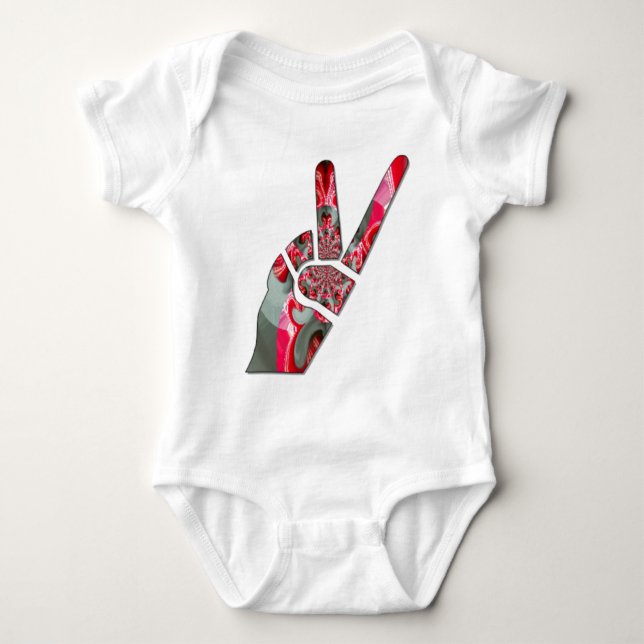 Hand-fredstecken T-shirt (Framsida)