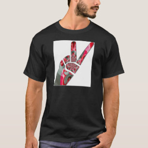 Hand-fredstecken T-shirt